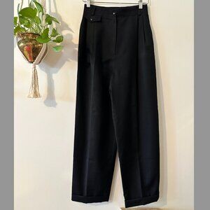 Vintage 100% wool/fully lined wide leg dresspants